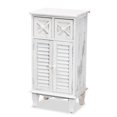thumbnail image 1 of Baxton Studio Moran Antique White Finished Wood 2-Drawer Storage Unit, 1 of 11