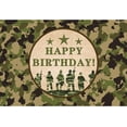 thumbnail image 2 of Telones de fondo de camuflaje militar de feliz cumpleaños para fotografía, soldado del ejército, tres estrellas, tema de camuflaje ultrasecreto, decoración de fiesta, pancarta para niños, niños,, 2 of 4