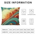 thumbnail image 5 of Nawypu  Throw Pillow Covers Blue Surf Sea Waves Vintage of Nature with Sun Retro Beach Cushion Pillow Case Home Decor Pillowcase, 5 of 5