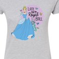 thumbnail image 3 of Disney Princess - Late For My Ball - Juniors Fitted Graphic T-Shirt, 3 of 5
