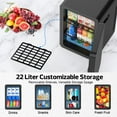 thumbnail image 4 of Advwin 22L Mini Fridge Cooler, Compact Personal Refrigerators for Skincare, Beverage, Black, 4 of 8