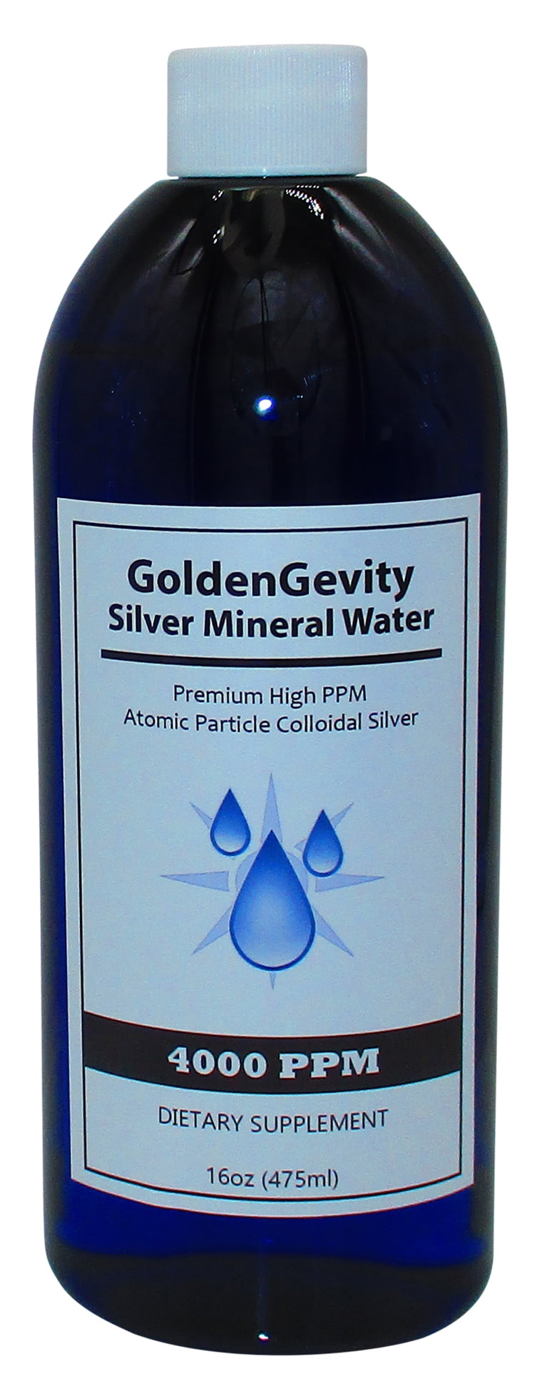 4000 Ppm Atomic Particle Colloidal Silver 16 Oz Dietary Supplement By Goldengevity Walmart Com