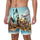 thumbnail image 1 of Balery Iconic Global Landmarks Bañador para hombre, shorts de playa de secado rápido con entrepierna y forro de compresión-XX-Large, 1 of 6