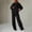 Black, variant on Sets For Women 2 Piece Track Suit Set Loose Fit Soft Breathable Fall Casual Wear Wine XL
