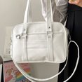 thumbnail image 4 of Minnieouse Bolso de hombro de PU informal japonés, opción moderna y práctica para estudiantes, bolso japonés Bolsas de mensajero y de hombro blanco, 4 of 6