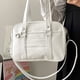 thumbnail image 4 of Minnieouse Bolso de hombro de PU informal japonés, opción moderna y práctica para estudiantes, bolso japonés Bolsas de mensajero y de hombro blanco, 4 of 6