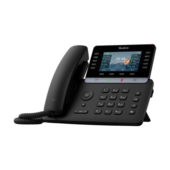 Yealink T74W IP Phone Corded Corded/Cordless Bluetooth Wi-Fi 10 Multiple Conferencing Wall Mountable Black 1301010