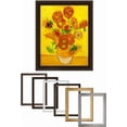 thumbnail image 2 of HFDF - Sunflowers - Vcent Van Gogh Giclee Prts w/Antique Brown for Wall Decor. Picture:, Total w/Frame: 12x16inch Framed, 2 of 6