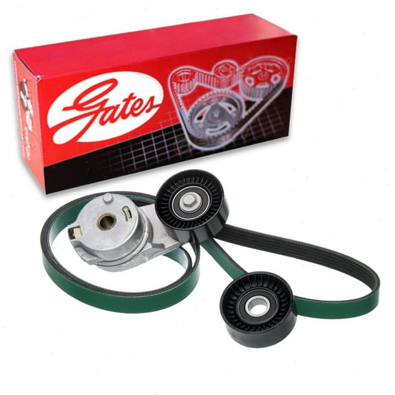 Gates Complete Serpentine Belt Drive Component Kit compatible with Dodge Ram 1500 5.7L V8 2009-2010 - HD