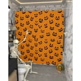 thumbnail image 5 of Halloween Shower Curtain Set ，Waterproof Fabric Shower Curtains Ghost Pumpkins Horror Expression Shower Curtains for Bathroom,Bathroom Decor 60"x72", 5 of 6