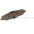 thumbnail image 3 of Topbuy 8ft Wall Mounted Cantilever Umbrella Patio Adjustable Tilting Sunshade Umbrella Tan, 3 of 5