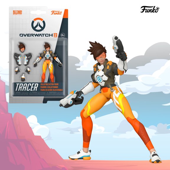 Figura De Accion Funko Tracer Overwatch 2 Original Videojuego