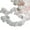 White pink dog teeth, variant on lanema Stylish Chiffon Ruffle Lace Trim 3cm Width Lace Trimming for Hairband Clothes