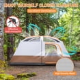 thumbnail image 3 of Ktaxon 12 Person Family Tent Organizer for Camping Accessories Portable Cabin Huge Tent with Carry Bag Gay&Brown, 3 of 8