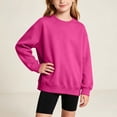thumbnail image 3 of Auroural Girls Sweatshirts Size 6-7 Kids Boys Girls Sweatshirt Fashion Cute Solid Color Long Sleeved Casual Sports Hoodie Pullover Top Boys Sweatshirt And Girls Clothes, 3 of 9