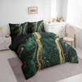 thumbnail image 3 of Homewish Mystic Green Marbling Twin Bedding Sets 7-Piece for Women, Art Abstract Marble Bedding Comforter Set, Watercolor Reversible Sheet Sets, Super Cozy Room Decor, 3 of 7
