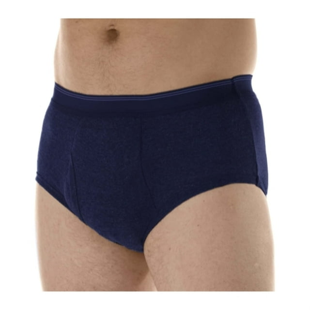Lot de 3 Caleçons Courts de Contrôle de la Vessie Lavables et Réutilisables pour Hommes Absorption Maximale Marine 2X (Taille 44-45)