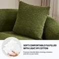 thumbnail image 6 of 110'' Cloud Couch, Green Modern Assembly Sectional Couch for Living Room, Curved Boneless Compression Modular Design, Chenille Sleeper Sofa for Bedroom Apartment Lounge, 6 of 11