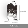 thumbnail image 3 of Lsque Piano Keys With Musical Notes Laundry Basket, Laundry Hamper, Dirty Clothes Hamper for Laundry, Collapsible, Waterproof Laundry Baskets with Aluminum Handles for Laundry, Dorm, Family, 3 of 6
