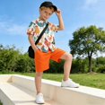 thumbnail image 5 of Dailycode Small Short Sleeve Button Down Shirts Hand Drawn Chicken Casual Shirt 3-10 Years, 5 of 9