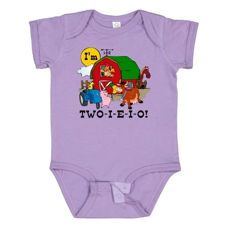 

Inktastic TWO-I-E-I-O Gift Baby Boy or Baby Girl Bodysuit
