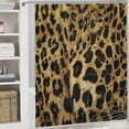 thumbnail image 6 of BCIIG Leopard Print Bathroom Decor Set with Hooks, Colorful Luxurious Graphic Print Polyester Fabric Fashion Shower Curtain, Waterproof Washable Curtain with Hooks 69x72, 6 of 7