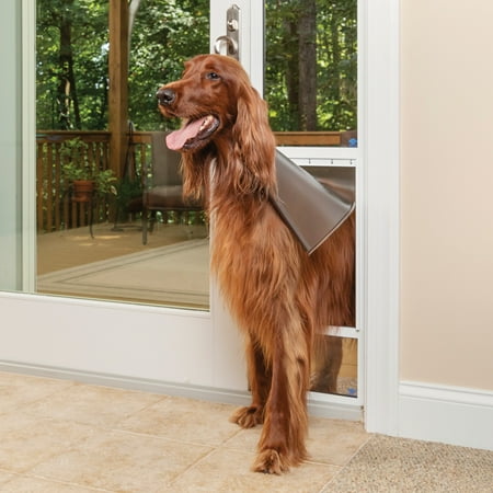 PetSafe Sliding Glass Pet Door for Dogs and Cats  81 in  Large-Tall  White