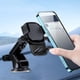 thumbnail image 4 of Soporte universal para teléfono de coche - salpicadero y soporte parabrisas con giro de 360° para teléfonos de 4,7-7 pulgadas, operación segura con una sola mano, acceso al puerto de carga, plata, 4 of 6