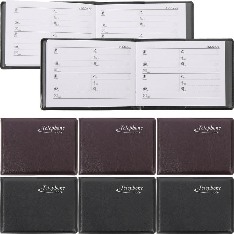 10Pcs Address Organizer Pocket Phone Book Home Contact Book Address Book  for Phone Numbers 