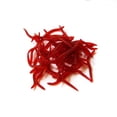 thumbnail image 1 of Xingzhi 100pcs 4.5cm Bloodworm Soft Fish Bionic Baits PVC Earthworm Fish Baits Lures, 1 of 6