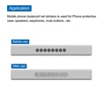 thumbnail image 4 of Unique Bargains Mobile Phone Speakers Dustproof Net Stickers Mesh Anti Adhesive Dust Sticker Grey 16x2.4mm,Silver 5Set, 4 of 5