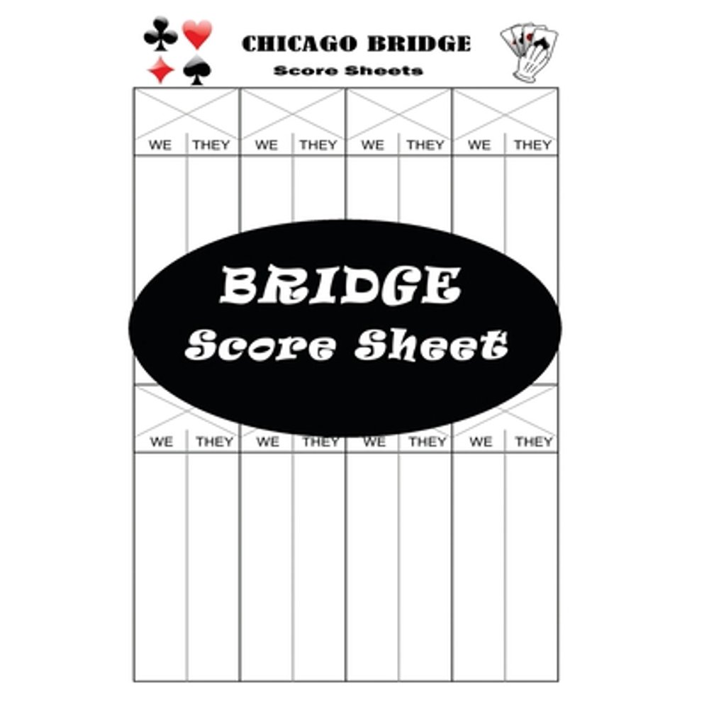 Bridge Score Sheet : 110 Bridge Score Sheet for Scorekeeping - Game