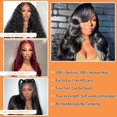 thumbnail image 4 of Pelucas con encaje en la parte delantera Aoque Body Wave, 30 pulgadas, cabello humano, densidad del 200%, 4 of 6