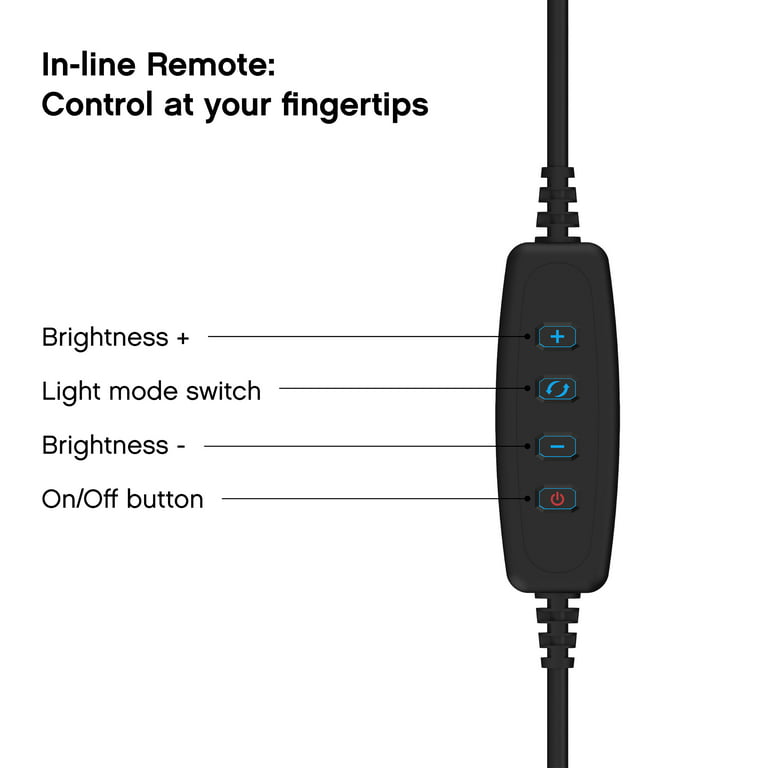 Avizar Ring Light 26cm 3 Eclairages avec Support Téléphone Rotatif Trépied  réglable - Accessoires photo smartphone - LDLC