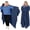 Blue, variant on Wearable Blanket - Soft Flannel Throw for Women & Men, Machine Washable Lightweight Wrap for Couch, Bed, Home - Cozy Gift for Adults (One Size Fits Most) - Living Room, Bedroom, Travel Use, Throw Bla