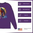 thumbnail image 6 of Full Moon Bigfoot Long Sleeve T-shirt Hiking Sasquatch Hide and Seek Champion, 6 of 7