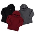 thumbnail image 2 of PC Boys Hoodies, 3 Pack Fleece Pullover & Zip-Up Sweatshirts for Boys, Kids Youth, Plain Basic Everyday Wear, Sizes 2T-20, 2 of 6