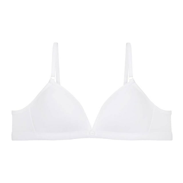 Brasier Carnival Teens para Niña Juvenil, sin Varilla Blanco Talla 14