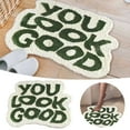thumbnail image 2 of asddcavvf Mat with Contrast Letter Patterns Non Washable & Highly Absorbent for Bathroom Hallway & Bedroom Modern Large Area Rug Throw Blanket Flannel Bedroom Soft Rug, 2 of 6
