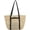 C-black, variant on Kukuzhu Straw Beach Bag, Summer Woven Tote Bag Large Shoulder Handbag Straw Purses and Handbags for Women Vacation