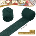 thumbnail image 2 of Uxcell Handmade Fringe Cotton Ribbon, Cotton Frayed Fringe Fabric Ribbons, for Flower Bouquet Gift Wrapping DIY Crafts Forest Green, 2 of 6