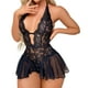 thumbnail image 1 of Gibobby ropa interior Ropa interior Sexy de talla grande para mujer, mono de encaje Sexy, mono de pasión, ropa interior, lencería(Negro, L), 1 of 5
