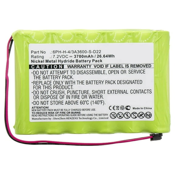 Batteries N Accessories BNA-WB-H9766 Alarm System Battery - Ni-MH, 7.2V, 3700mAh, Ultra High Capacity - Replacement for DSC 6PH-H-4/3A3600-S-D22 Battery