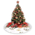 thumbnail image 4 of Christmas Tree Skirt, Cute Koala Rainbow Christmas Tree Decorations Indoor, Tree Skirts Mat With Tassel Trim for Halloween New Year Holiday Christmas Party Decor 30 Inches, 4 of 7