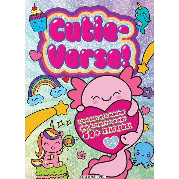 Jumbo Foil Coloring Book: Cutie-Verse, 224 pages (Paperback)