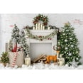 thumbnail image 1 of Kate 10x6.5ft Christmas Backdrop for Photography White Brick Background Kids Portrait Photo Studio Booth Props, 1 of 1