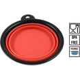 thumbnail image 4 of Cuenco Plegable de Silicona Rojo para Perros y Gatos con Mosquetón Schwanz XL Rojo 1000 ML 60014340, 4 of 5