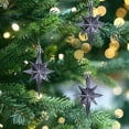 thumbnail image 6 of Darzheoy Christmas Balls Ornaments Colourful Christmas Tree Hanging Ornaments Plastic Plating Boxed Eight-pointed Star Christmas Tree Hanging Venue Decoration Props, 6 of 6