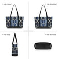 thumbnail image 6 of FORMRS Canvas Laptop Tote Bag for Women with 15.6" Computer Compartments Shoulder Handbag, Blue Hexagon Pattern, 6 of 7