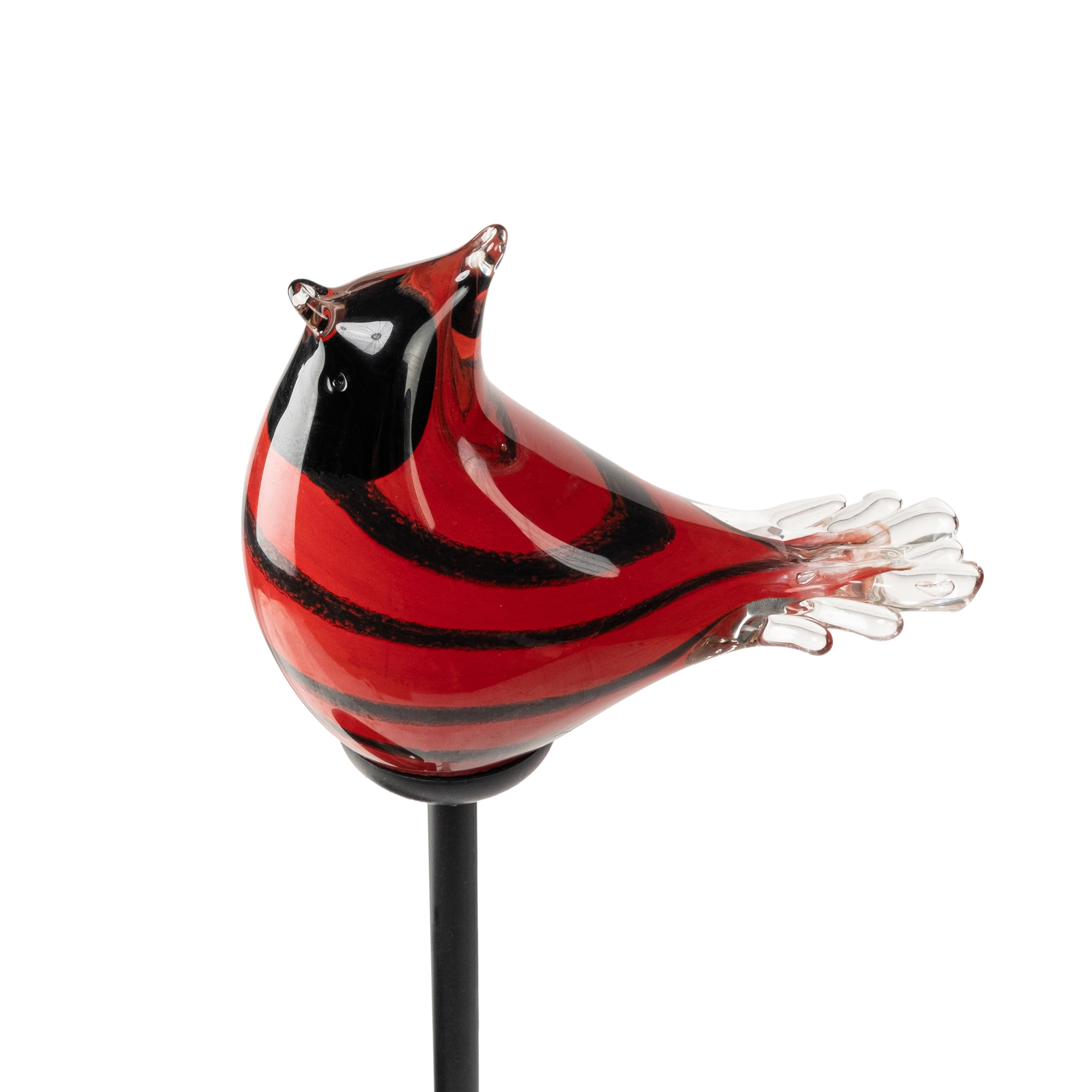 Mainstays Solar Red Bird Garden Stake with Glass LED Light